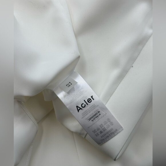 🆕 ACLER 🧿 NWOT Wynyard One Shoulder Maxi Dress, Ivory - Sz AU 8 US 4 - Picture 12 of 14